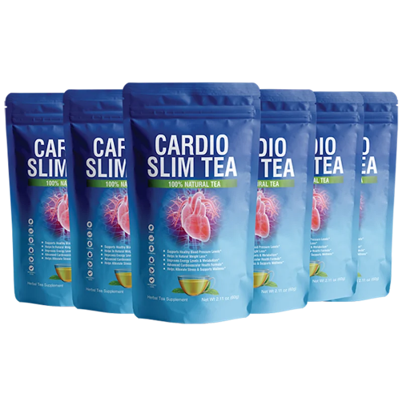 Cardio Slim Tea Weight Management Relief Supplement — 6 Bottle / 180 Day Pack
