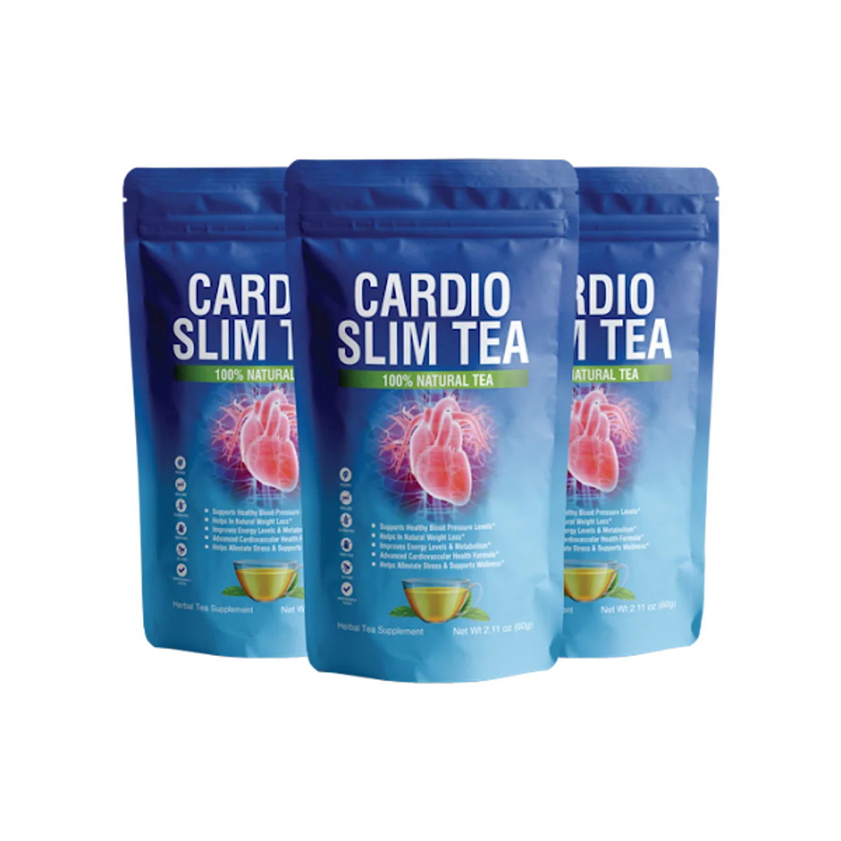 Cardio Slim Tea Weight Management Relief Supplement — Front Label